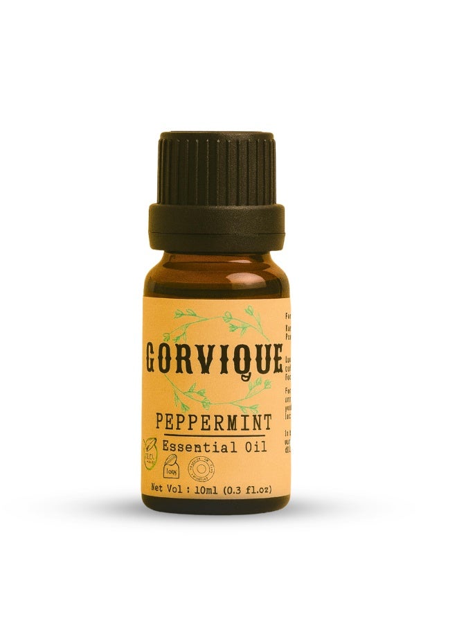 Gorvique Essential Oil, Aromatherapy Diffuser Fragrance Oil for Home 100% Pure & Undiluted Therapeutic Grade | Scent, Spa, Relaxation, Meditation & Yoga (10 ml, Peppermint) - Image 1