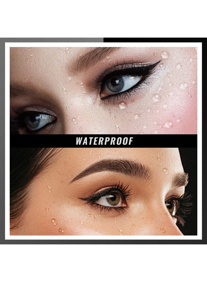 Erinde مجموعة أقلام تحديد العيون 12 قطعة، قلم كحل أسود ناعم، قلم حواجب مقاوم للماء، غير مسبب للحساسية، أقلام مكياج طبيعية غير لامعة، سهلة الاستخدام، تدوم طويلاً، هدية عيد الميلاد للنساء - Image 3