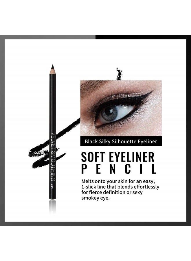 Erinde مجموعة أقلام تحديد العيون 12 قطعة، قلم كحل أسود ناعم، قلم حواجب مقاوم للماء، غير مسبب للحساسية، أقلام مكياج طبيعية غير لامعة، سهلة الاستخدام، تدوم طويلاً، هدية عيد الميلاد للنساء - Image 5