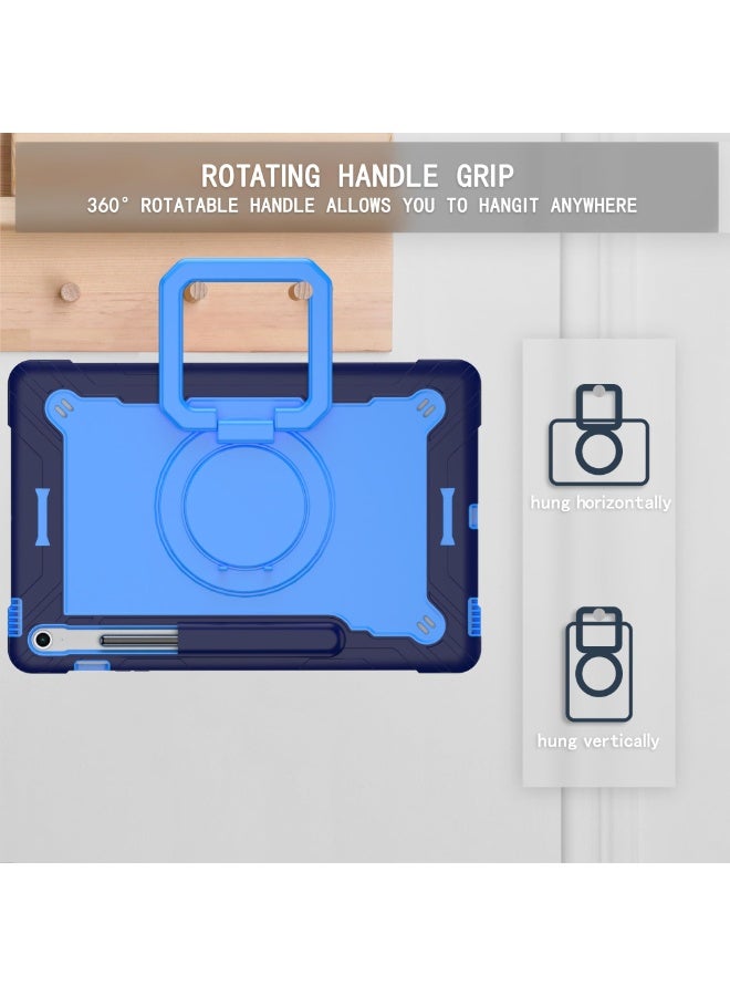 عام غطاء سامسونج جالكسي تاب S10 FE+/S10 FE Plus 13.1 إنش إصدار 2025 - غطاء متين مقاوم للصدمات مع حامل حلقي دوار. - Image 4