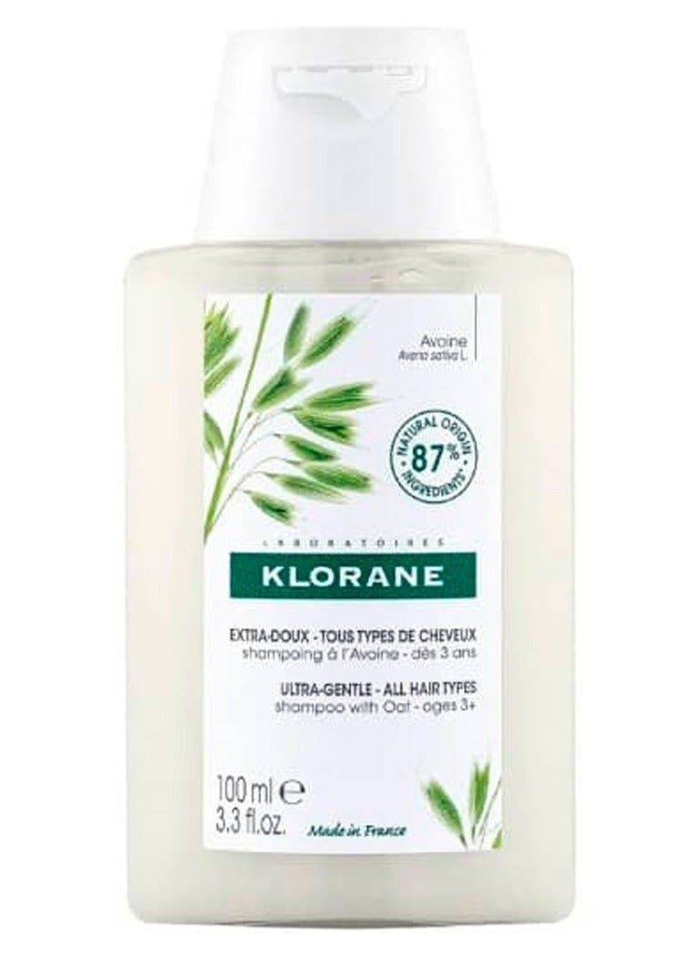 Klorane Oat Milk Ultra Gentle Frequent Use Shampoo 100ml - Image 1