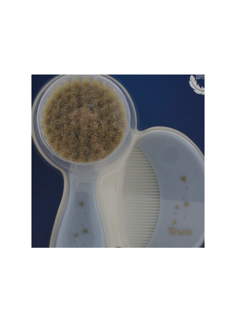 True Gold Baby Brush & Comb Set – Baby Blue - Image 3