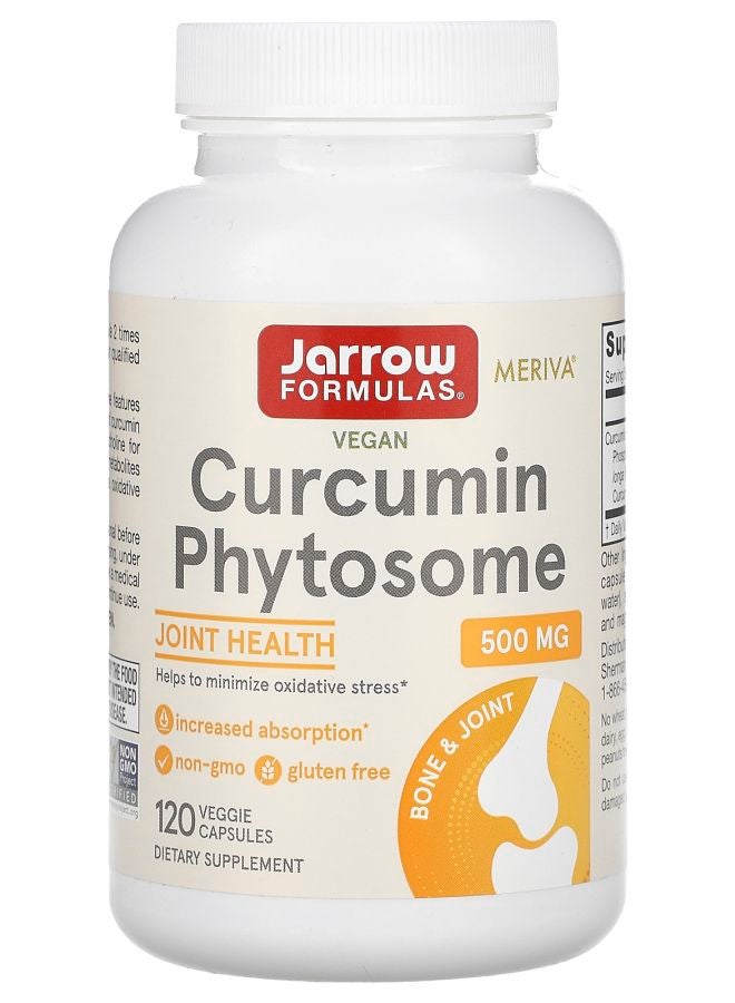 jarrow formulas Curcumin Phytosome 500 mg 120 Veggie Capsules