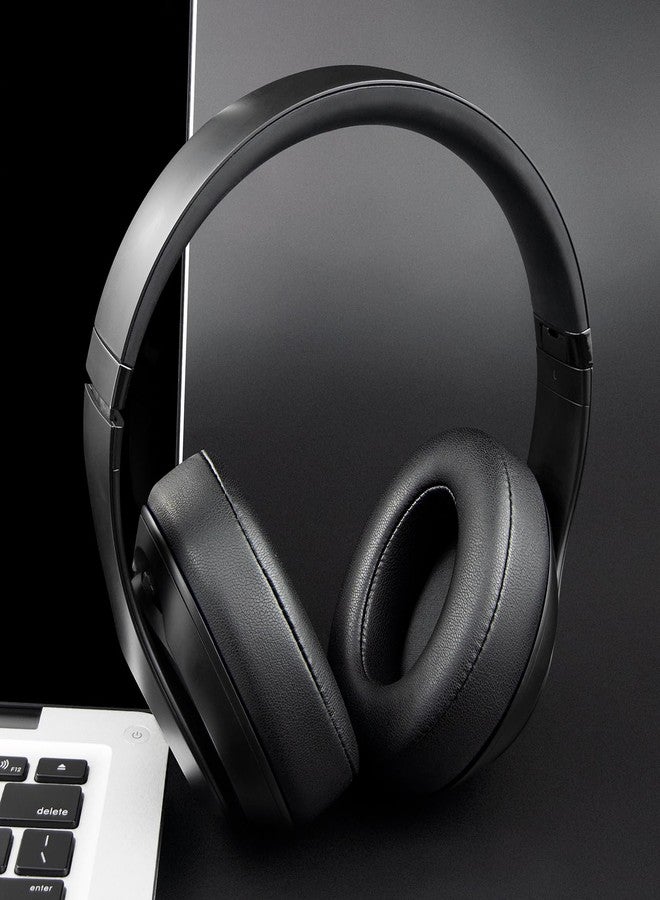 SoloWIT® Professional Earpads Replacement Ear Pads Cushions for Beats Studio 2 & 3 (studio2 studio3) Wireless & Wired with Soft Protein Leather, Noise Isolation Memory Foam, Stronger Adhesive - Black - Image 4