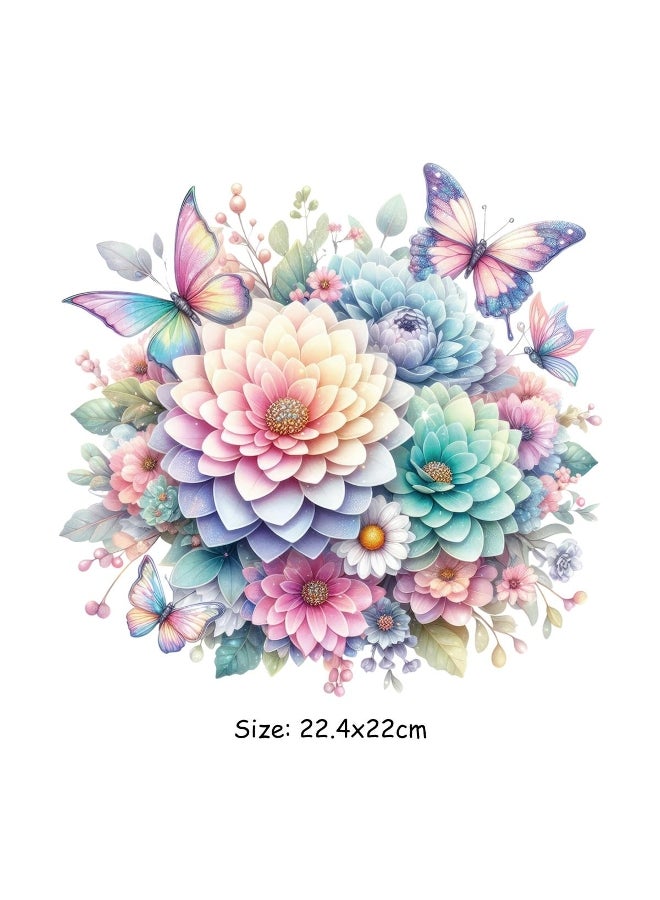 Generic Animal Patches Butterfly Flower Decals Garment Accessory New Diy Heat Transfer Washable Appliques On Clothes Thermal Press 