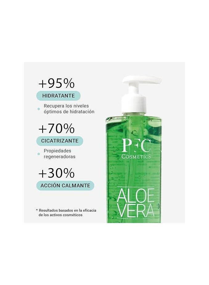 PfC Cosmetic Aloe Vera Gel 100% Pure Organic Lotion for Skin Natural Moisturising Cream Gel for Sunburn After-Sun with Aloe Barbadensis for Hygiene and Personal Body Care. - Image 3