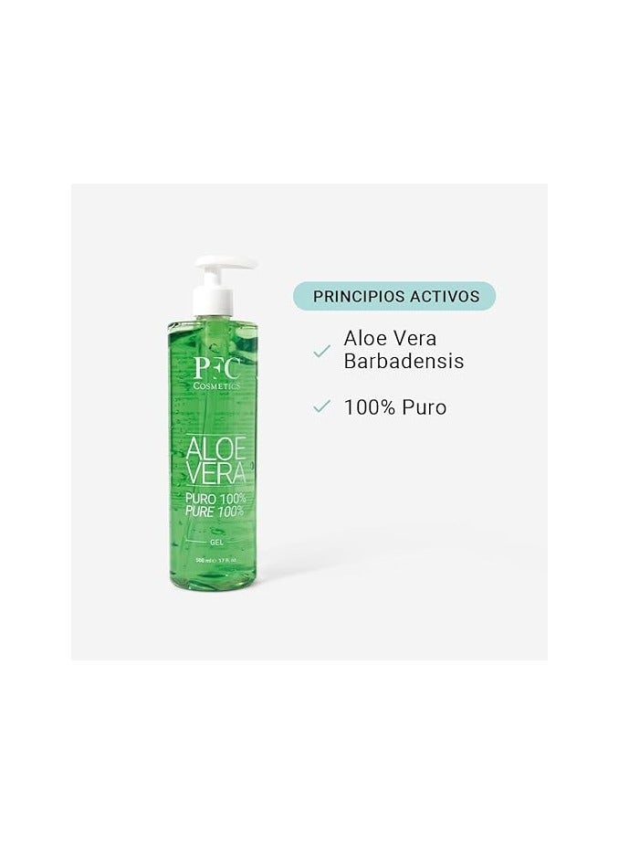PfC Cosmetic Aloe Vera Gel 100% Pure Organic Lotion for Skin Natural Moisturising Cream Gel for Sunburn After-Sun with Aloe Barbadensis for Hygiene and Personal Body Care. - Image 4