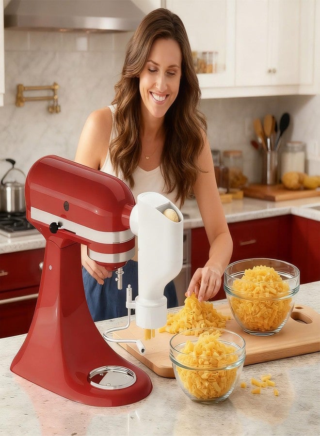 Akiosk Gourmet Pasta Press Attachment for KitchenAid Stand Mixers, Pasta Maker Attachments with 7 Interchangeable Pasta Plates, Kitchen aid Pasta Attachment for Spaghetti Bucatini Fusilli l Macaroni - Image 5