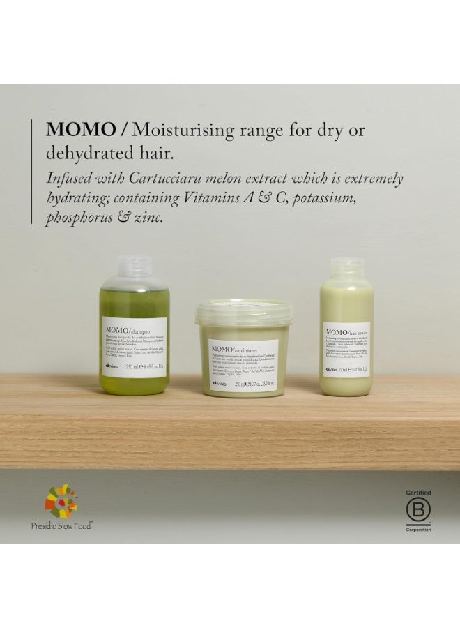 Davines MOMO Moisturizing Shampoo&Conditioner for Dry, Dehydrated Hair, Add Softness&Shine, Detangling Formula - Image 4