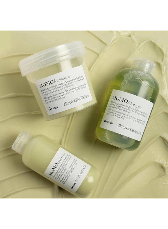 Davines MOMO Moisturizing Shampoo&Conditioner for Dry, Dehydrated Hair, Add Softness&Shine, Detangling Formula - Image 5