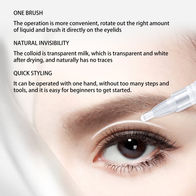 5ml Double Eyelid Cream Eye-friendly Head Rotary Pen Natural Lasting Invisible Traceless Quick Styling - Image 2