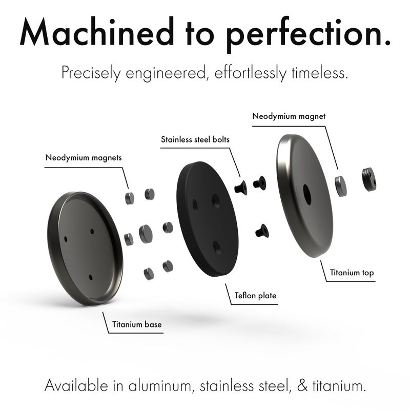 ONO Slider - Handheld Fidget Toy for Adults | Help Relieve Stress, Anxiety, Tension | Promotes Focus, Clarity | Compact, Portable Design (Natural - Titanium) - Image 5