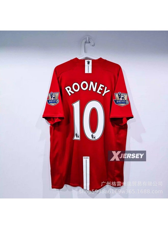 07-08 Red Devils Home Star No. 10 Plus Premier League Football Jersey - Image 1
