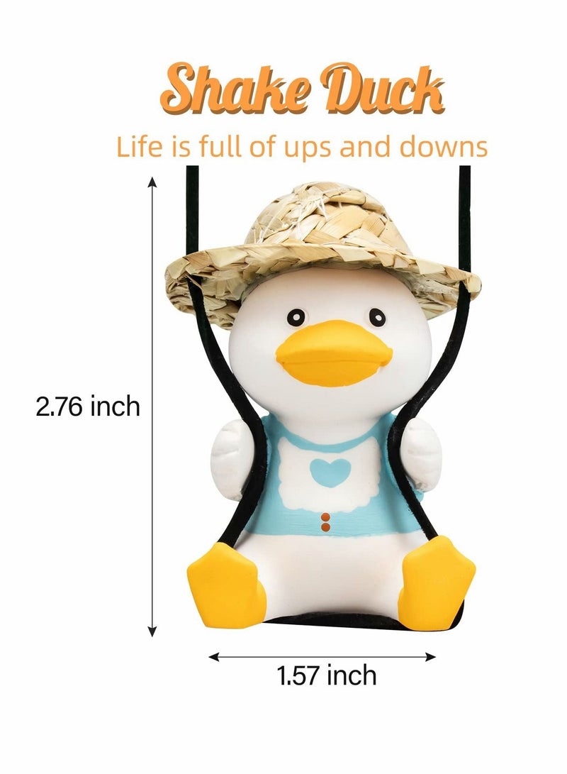 Excefore Car Pendant, Cute Swing Duck, Rear View Mirror Accessories  - Image 4