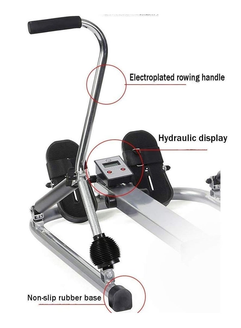 Foldable Rowing Machines Rowing Machine for House Use Foldable Indoor Hydraulic Rowing Machine Exercise Multifunctional Rowing Fitness Equipment for Men