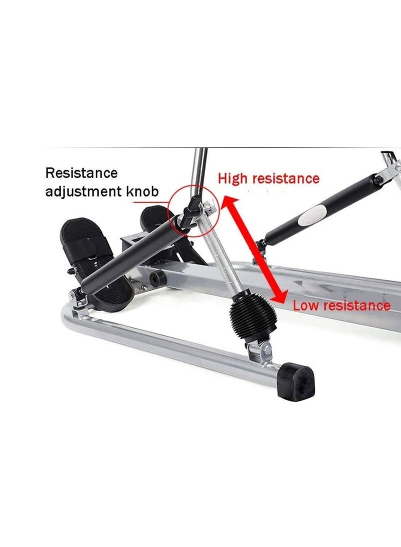 Foldable Rowing Machines Rowing Machine for House Use Foldable Indoor Hydraulic Rowing Machine Exercise Multifunctional Rowing Fitness Equipment for Men