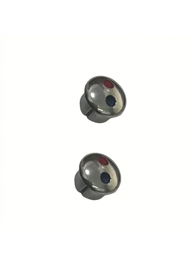 80pcs Metal Faucet Handle Caps Red Blue Hot Cold Water Indicators Bathroom Kitchen Decorative Accessories - Image 5