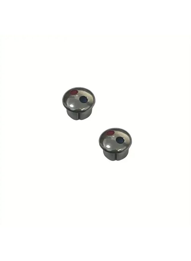 80pcs Metal Faucet Handle Caps Red Blue Hot Cold Water Indicators Bathroom Kitchen Decorative Accessories - Image 4
