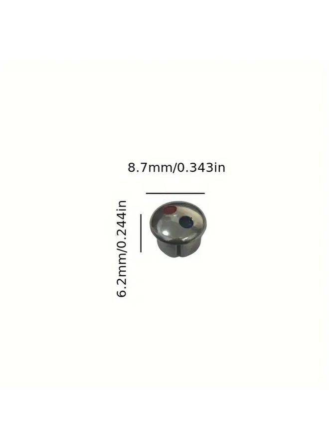 80pcs Metal Faucet Handle Caps Red Blue Hot Cold Water Indicators Bathroom Kitchen Decorative Accessories - Image 3