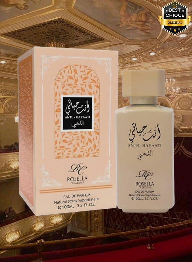 Rosella 4 Pieces Ante Hayaati Gold Perfume For Women 100ml EDP - Image 2
