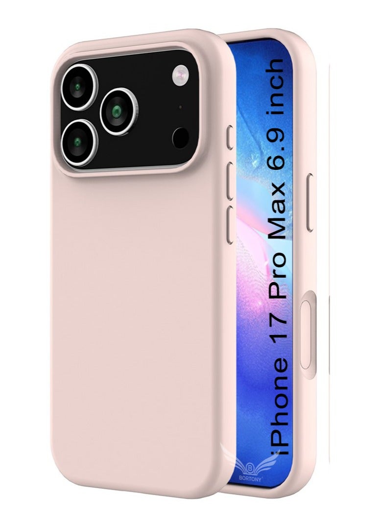 BORTONY iPhone 17 Pro Max Case Soft Jelly Silicone iPhone 17 Pro Max Cover Inside Microfiber Lining Shockproof Protective Phone Case for iPhone 17 Pro Max 6.9 inch - Image 1