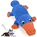 Vitscan Squeaky Dog Toys for Aggressive Chewers Large Breed Large Dog Toys for Big Dogs Stuffed Platypus Tough Plush Dog ToyInteractive Dog Chew ToyPuppy Chew ToysPet Toys for Small Dogs - Image 3