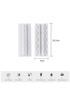 KASTWAVE 2 Pack Power Strip Holder, Surge Protector Fixator, Wall Mount Cable Management System, Self Adhesive Punch Free for Remote Control Router Computer Kitchen Home and Office  - Image 4