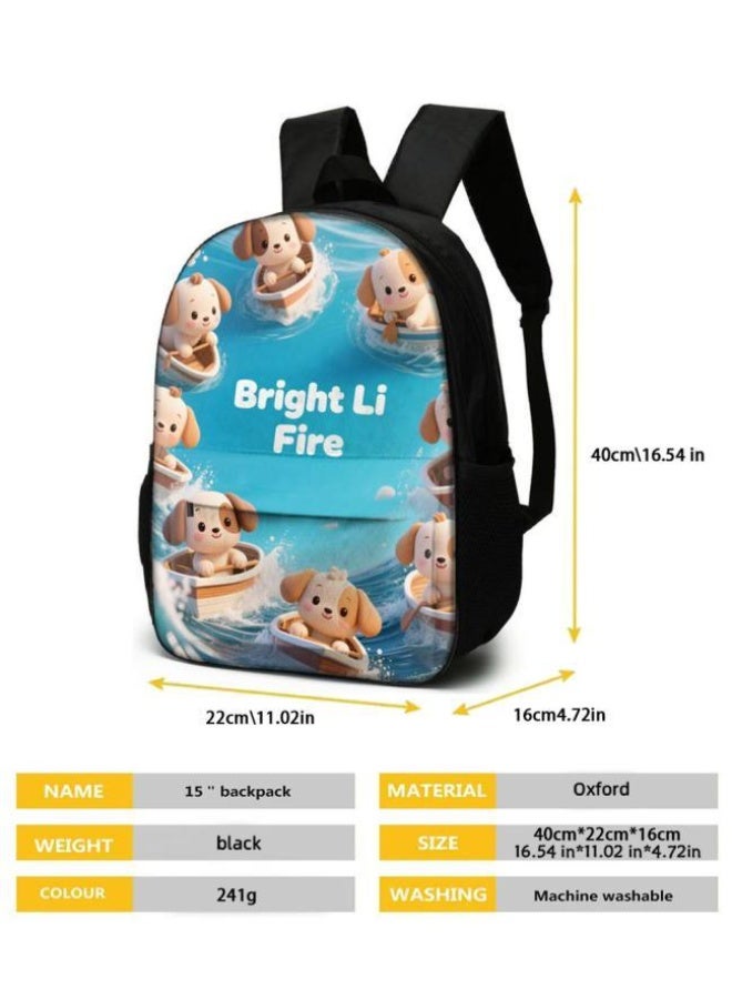 واضح من النار حقيبة كرتونية من ثلاث قطع، يسهل التعامل معها في مناسبات مختلفة (متوفرة للطلاب والأطفال والأصدقاء في النزهايات وتسلق الجبال والتعليم المدرسي وما إلى ذلك) | الكتفين + حقائب اليد + حقائب القرطاسية | موسم العودة إلى المدرسة / هدايا المهرجان - 97 - Image 5