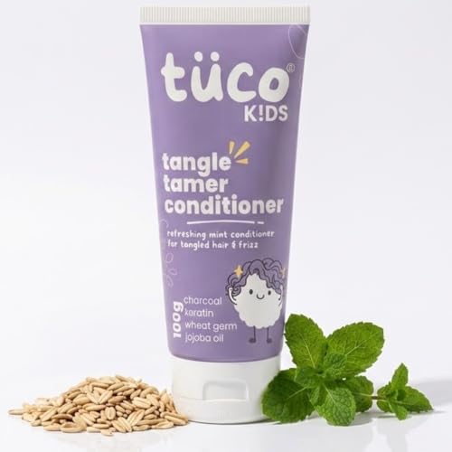 Tuco® Kids Tangle Tamer Hair Conditioner | Jojoba Oil & Keratin | pH Balanced, Frizz Free, Hypoallergenic | Ages 2-5, 4-10, 10-15, 5-10 Years | Paraben & Sulphate Free | 100ml (Pack Of 1) - Image 1