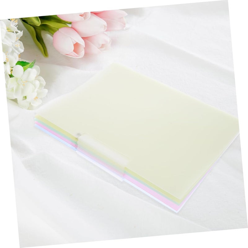 NUOBESTY 5pcs A4 Document Binder Folder Sliding Bar Report Covers for School and Business Heavy Duty Portfolio Organizer Clips - Image 5