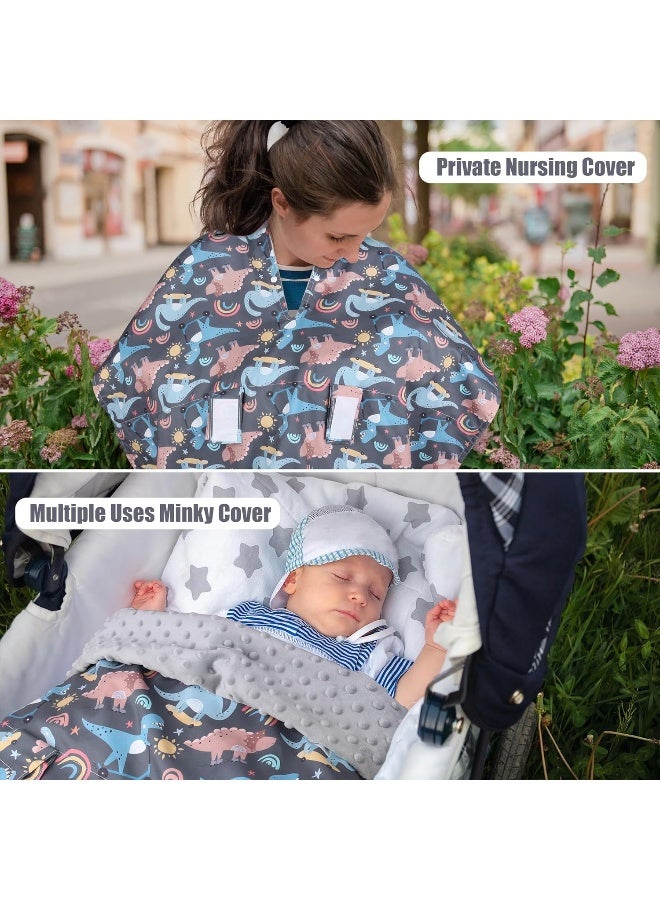 ميتبلوس 2 in 1 Dinosaur Baby Car Seat Cover - Image 4