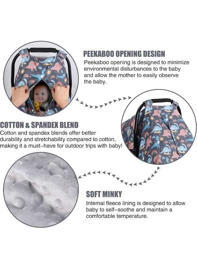 ميتبلوس 2 in 1 Dinosaur Baby Car Seat Cover - Image 2