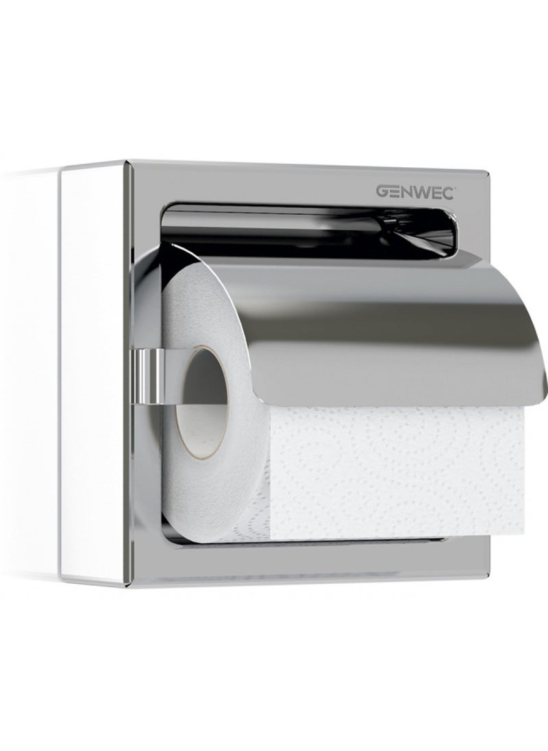 GENWEC - GENWEC WALL MOUNTED SINGLE ROLL PAPER DISPENSER 304 STAINLESS STEEL - Image 1