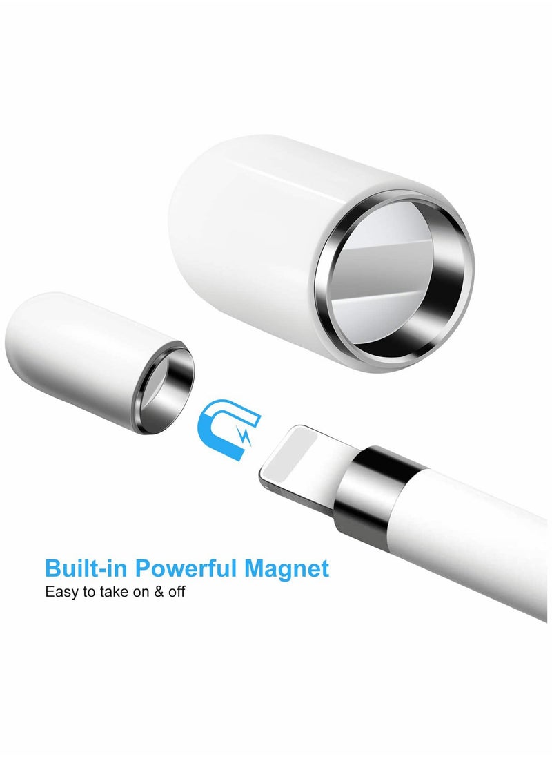 KASTWAVE Pencil Tips Compatible with Apple Pencil - iPencil Apple iPad Pro Pencil Replacement Cap Magnetic for iPad Pro 10.5 inch 12.9 inch 9.7 inch Apple Pencil, White  - Image 3
