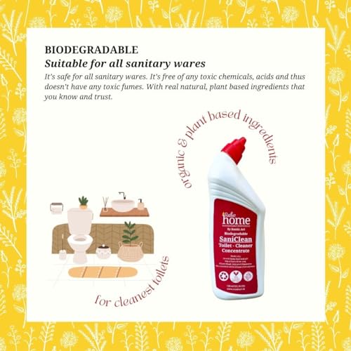 Rustic Art Rustic Home SaniClean Natural Toilet Cleaner Concentrate | Disinfectant, Acid free, Non-Corrosive | Biodegradable, Eco-friendly, Non-Toxic | Rustic Art | 750ml - Image 2