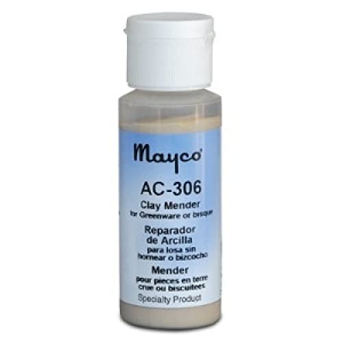 Mayco AC306 Clay Mender Bisque Fix for Ceramic Clay or Bisque, 2 oz Bottle - Image 1