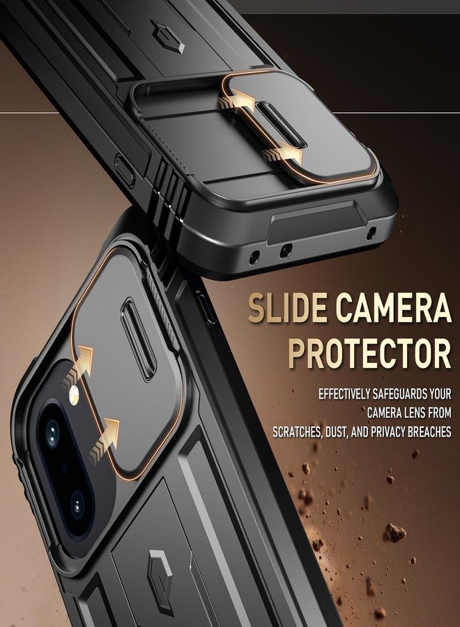 Poetic Revolution Case for OnePlus 15R 5G, [Slide Camera Cover], [20FT Mil-Grade Drop Tested], Full-Body Military Grade Rugged Dual-Layer Shockproof Cover with Kickstand, Black - Image 5