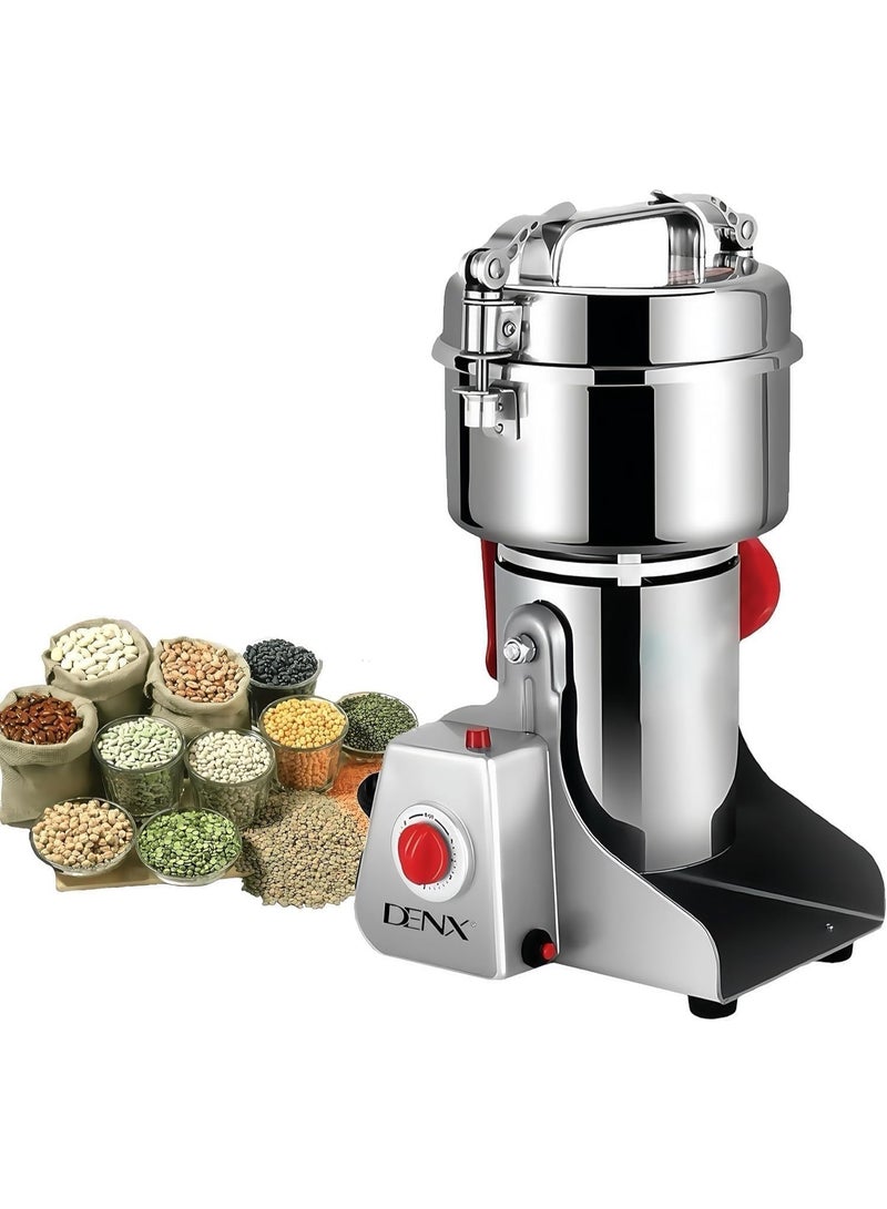 DENX DX2052 Electric Grinder – Ultra-Fine Grinding Technology for Coffee Beans, Spices, Herbs & Grains – Powerful Stainless Steel Grinder for Home, Restaurant & Hotel Use - Image 1