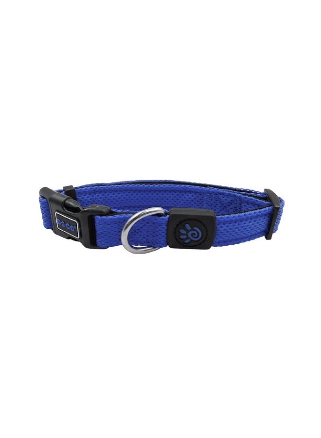 Doco Puffy Mesh Dog Collar - XSmall - Blue