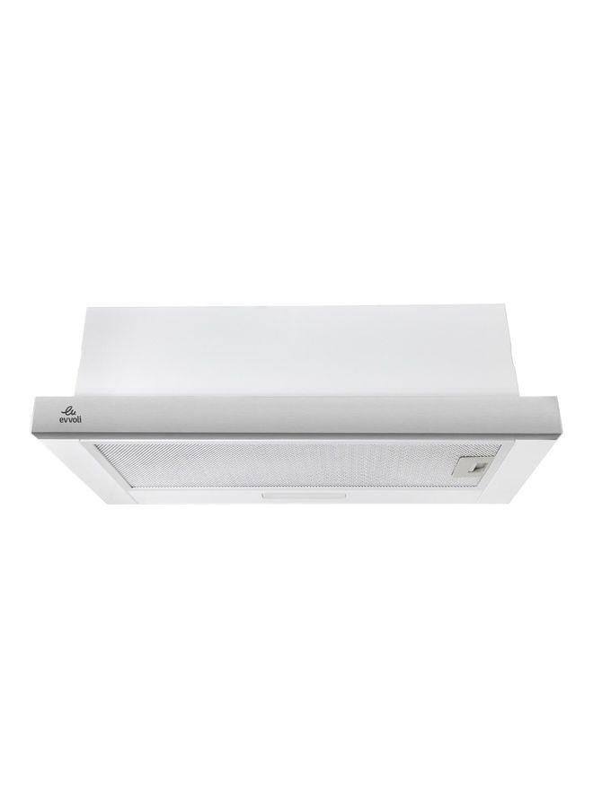 evvoli Under Cabinet Built-in Cooker Hood with 2 Speed Exhaust Fan Slim Kitchen Over Stove Vent, Reusable Filter, LED Lights EVBI-H60S Silver - Image 2