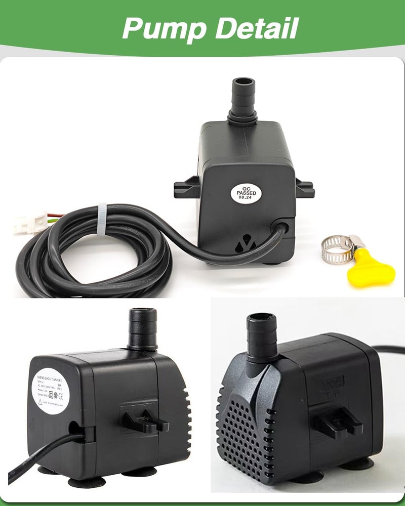 SARANICE 6017050 Evaporative Cooler Pump with 3 Pin Connector, Replacement Pump For Models: MC18M, MC18V, MC17 (6017050) - Image 5
