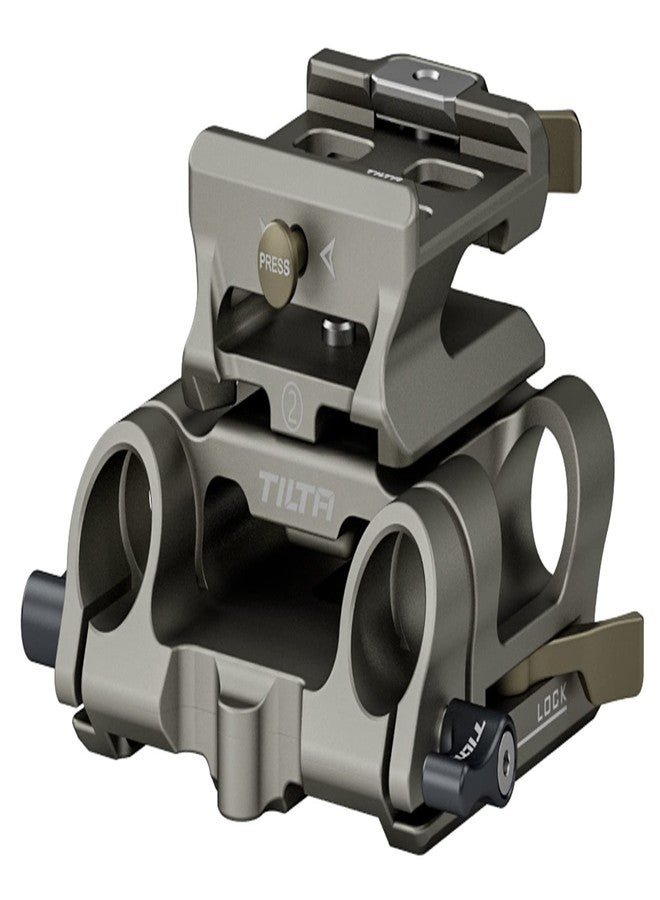 Tilta Modular Baseplate Type II with15mm LWS Rod Support | TA-MBP2 (Titanium Gray) - Image 1