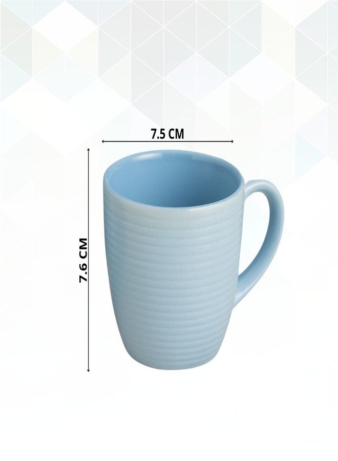 Clay Craft Fine Ceramic Horizon Blue Cups & Saucer, Set of 12, Cups for Tea & Coffee, Gift Set, Elegant Design for Home and Kitchen and Can Be Gifted to Your Loved Ones On Any Occassions - Image 4