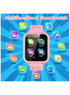 FARROBIZZ Smart Watch for Kids Gift for Girls Age 5-12, 1.54" Touch Screen Watch with HD Camera Video 24 Games Music Pedometer Flashlight Alarm Clock, Gifts for 7 8 9 10 Year Old Girls Boys  - Image 2