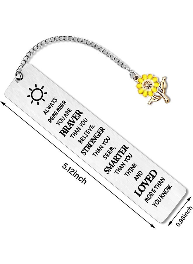 HY Inspirational Bookmarks for Girls & Women - Encouragement Gifts with Motivational Message for Readers and Lovers  - Image 2