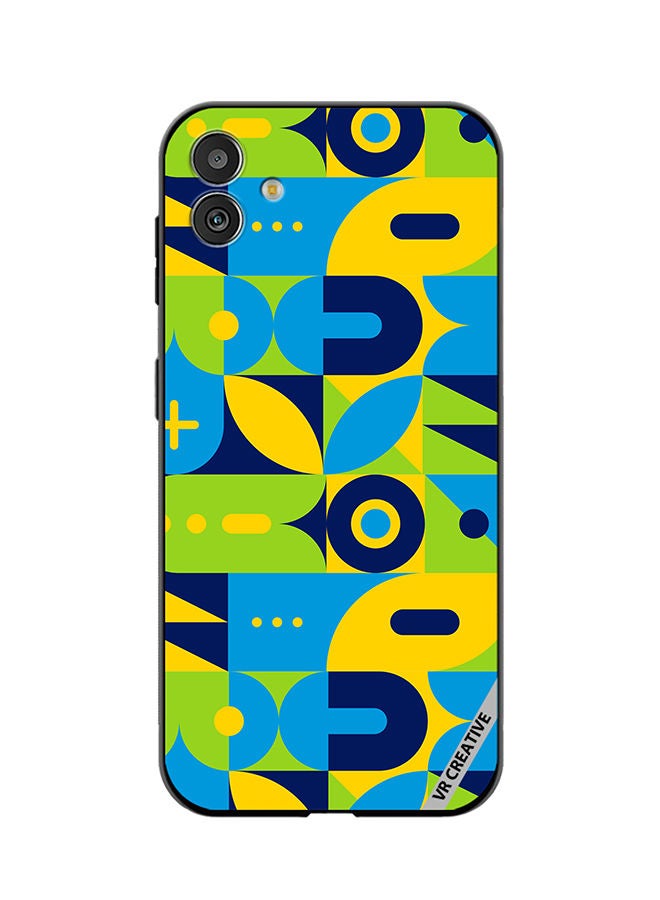VR CREATIVE Protective Case Cover For Samsung Galaxy M13 5G Geometry Pattern Design Multicolour - Image 1