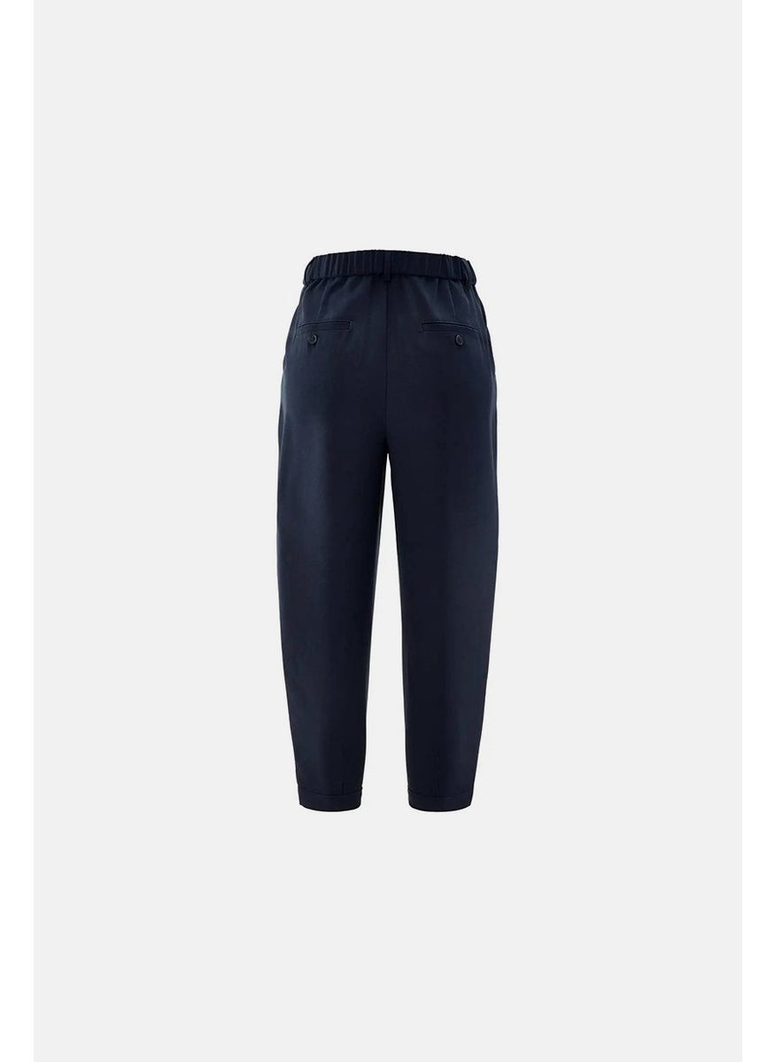 Tchibo Women Essential Plain Pants, Navy  - Image 3