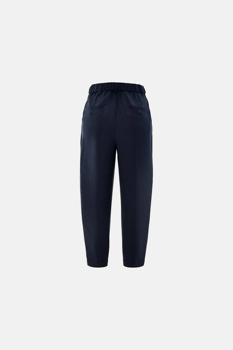 Tchibo Women Essential Plain Pants, Navy - Image 3