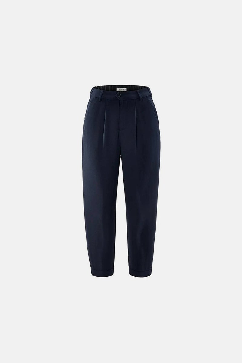 Tchibo Women Essential Plain Pants, Navy - Image 2