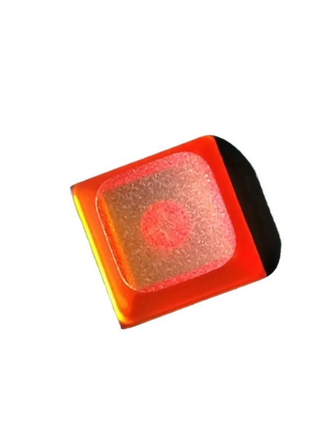 Generic - PC Material Xda2 Height 9.3mm Surface Frosted Grain Texture Cross Chrysanthemum Mechanical Keyboard Transparent Key Cap-Color:Xda2 Frosted Orange Keycap*1 - Image 1